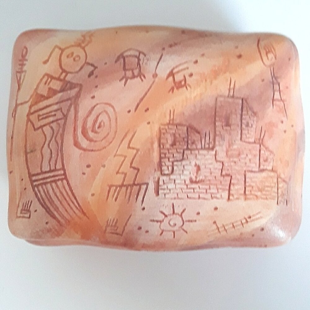 *Tonia Yazzie 1998 Running Antelope trinket box